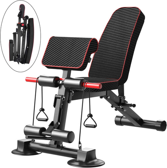 Adjustable weight bench - Practical exercise bench for workouts in the home gym